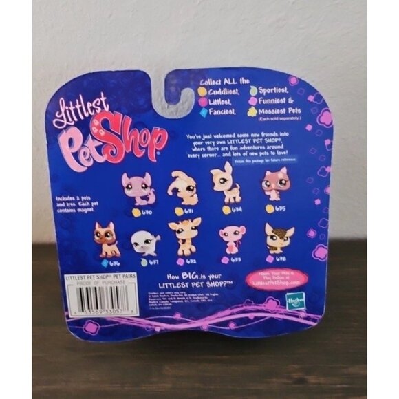 Littlest Pet Shop 633 Giraffe LPS Authentic Teal Eyes Pet Pairs G2 2007 - Picture 7 of 7